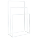 Samostojeći stalak za ručnike bijeli 48 x 24 x 79 cm željezni 343091