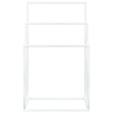 Samostojeći stalak za ručnike bijeli 48 x 24 x 79 cm željezni 343091
