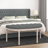 Klupa tamnosiva 110,5x45x49 cm od tkanine 344416 Klupa tamnosiva 110,5x45x49 cm od tkanine 344416