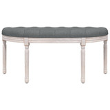 Klupa tamnosiva 110,5x45x49 cm od tkanine 344416 Klupa tamnosiva 110,5x45x49 cm od tkanine 344416