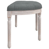 Klupa tamnosiva 110,5x45x49 cm od tkanine 344416 Klupa tamnosiva 110,5x45x49 cm od tkanine 344416