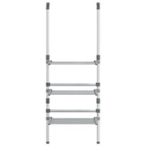 Viseći stalak za sušenje rublja s 3 razine aluminijski 344383