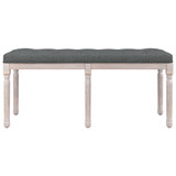 Klupa tamnosiva 110x40x49 cm od tkanine 344451 Klupa tamnosiva 110x40x49 cm od tkanine 344451