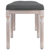 Klupa tamnosiva 110x40x49 cm od tkanine 344451 Klupa tamnosiva 110x40x49 cm od tkanine 344451