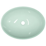 Umivaonik stakleni 50 x 37 x 14 cm bijeli 345255