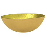 Umivaonik stakleni 50 x 37 x 14 cm zlatni 345261