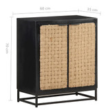 Komoda 60 x 35 x 70 cm od masivnog drva manga 323493 Komoda 60 x 35 x 70 cm od masivnog drva manga 323493