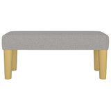 Klupa svjetlosiva 70 x 30 x 30 cm od tkanine 346624