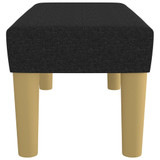 Klupa crna 70 x 30 x 30 cm od tkanine 346626