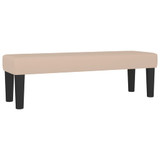 Klupa boja cappuccina 100x30x30 cm od umjetne kože 346665 Klupa boja cappuccina 100x30x30 cm od umjetne kože 346665