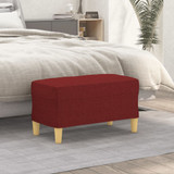 Klupa Crvena boja vina 70 x 35 x 41 cm od tkanine 349373 Klupa Crvena boja vina 70 x 35 x 41 cm od tkanine 349373