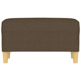 Klupa smeđa 70 x 35 x 41 cm od tkanine 349370 Klupa smeđa 70 x 35 x 41 cm od tkanine 349370