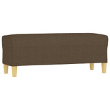 Klupa smeđa 100x30x30 cm od tkanine 349378