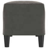 Klupa tamnosiva 100 x 35 x 41 cm baršunasti 349422