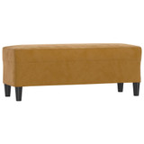 Klupa smeđa 100x35x41 cm baršunasta 349428
