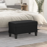 Klupa crna 70 x 35 x 41 cm od umjetne kože 349439 Klupa crna 70 x 35 x 41 cm od umjetne kože 349439