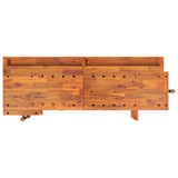 Radni stol s ladicama i škripcima 162x62x83 cm od drva bagrema 153324