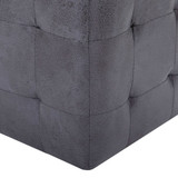 Noćni ormarići 2 kom sivi 30 x 30 x 30 cm umjetna brušena koža 249015 Noćni ormarići 2 kom sivi 30 x 30 x 30 cm umjetna brušena koža 249015