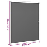 Prozorski zaslon protiv insekata antracit 80 x 100 cm 153837