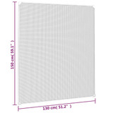 Magnetski prozorski zaslon protiv insekata bijeli 130x150 cm 153855