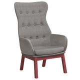 Stolica za opuštanje od tkanine svjetlosiva 341268