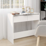Konzolni stol bijeli 89 x 41 x 76,5 cm čelični 809566 Konzolni stol bijeli 89 x 41 x 76,5 cm čelični 809566