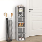 Stalak za cipele siva boja hrasta sonome 27,5x27x102 cm drveni 815974