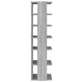 Stalak za cipele siva boja hrasta sonome 27,5x27x102 cm drveni 815974