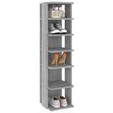 Stalak za cipele siva boja hrasta sonome 27,5x27x102 cm drveni 815974