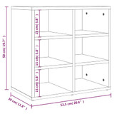 Ormarići za cipele 2 kom boja dimljenog hrasta 52,5x30x50 cm 820509