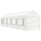 Sjenica s krovom bijela 11,15 x 2,28 x 2,69 m polietilen 3155481