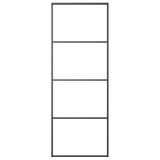 Klizna vrata od aluminija i stakla ESG 76 x 205 cm crna 149479