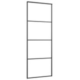 Klizna vrata od aluminija i stakla ESG 76 x 205 cm crna 149479