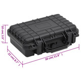 Prijenosni kovčeg crni 30x22x10 cm od PP-a 51793 Prijenosni kovčeg crni 30x22x10 cm od PP-a 51793