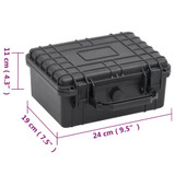Prijenosni kovčeg crni 24 x 19 x 11 cm od PP-a 51794 Prijenosni kovčeg crni 24 x 19 x 11 cm od PP-a 51794
