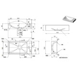 Umivaonik 400 x 220 x 90 mm SMC bijeli 146513