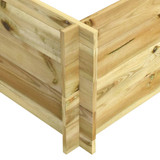 Posuda za sadnju 150 x 100 x 40 cm od impregniranog drva 41915