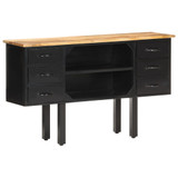 Komoda 110 x 30 x 65 cm od masivnog grubog drva manga i čelika 321571 Komoda 110 x 30 x 65 cm od masivnog grubog drva manga i čelika 321571