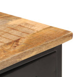 Komoda 110 x 30 x 65 cm od masivnog grubog drva manga i čelika 321571 Komoda 110 x 30 x 65 cm od masivnog grubog drva manga i čelika 321571