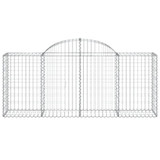 Lučne gabionske košare 2 kom 200x50x80/100 cm pocinčano željezo 3146299 Lučne gabionske košare 2 kom 200x50x80/100 cm pocinčano željezo 3146299