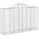 Lučne gabionske košare 10kom 200x50x120/140cm pocinčano željezo 3146349 Lučne gabionske košare 10kom 200x50x120/140cm pocinčano željezo 3146349