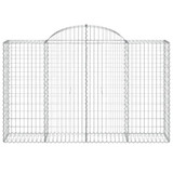 Lučne gabionske košare 15kom 200x50x120/140cm pocinčano željezo 3146354 Lučne gabionske košare 15kom 200x50x120/140cm pocinčano željezo 3146354