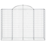 Lučne gabionske košare 11kom 200x50x140/160cm pocinčano željezo 3146371 Lučne gabionske košare 11kom 200x50x140/160cm pocinčano željezo 3146371