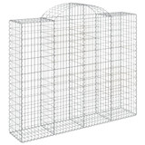 Lučne gabionske košare 11kom 200x50x160/180cm pocinčano željezo 3146392 Lučne gabionske košare 11kom 200x50x160/180cm pocinčano željezo 3146392