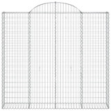 Lučne gabionske košare 6 kom 200x50x180/200cm pocinčano željezo 3146408 Lučne gabionske košare 6 kom 200x50x180/200cm pocinčano željezo 3146408