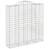 Lučne gabionske košare 5 kom 200x50x200/220cm pocinčano željezo 3146428 Lučne gabionske košare 5 kom 200x50x200/220cm pocinčano željezo 3146428