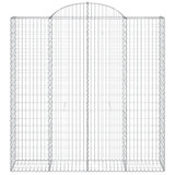 Lučne gabionske košare 5 kom 200x50x200/220cm pocinčano željezo 3146428 Lučne gabionske košare 5 kom 200x50x200/220cm pocinčano željezo 3146428