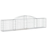 Lučne gabionske košare 2 kom 300x30x60/80 cm pocinčano željezo 3146485 Lučne gabionske košare 2 kom 300x30x60/80 cm pocinčano željezo 3146485