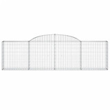 Lučne gabionske košare 4 kom 300x30x80/100 cm pocinčano željezo 3146505 Lučne gabionske košare 4 kom 300x30x80/100 cm pocinčano željezo 3146505