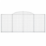 Lučne gabionske košare 5 kom 300x30x120/140cm pocinčano željezo 3146542 Lučne gabionske košare 5 kom 300x30x120/140cm pocinčano željezo 3146542